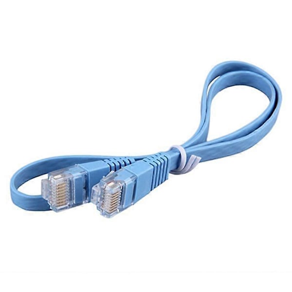 1st RJ45 CAT6 8P8C Platt Ethernet Patch Nätverks Lan Kabel 0.5m Kabel för Dator