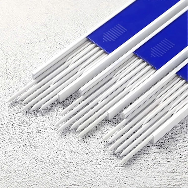 24 stycken snickarpenna stift påfyllning 2,8 mm vit, pennstift påfyllning