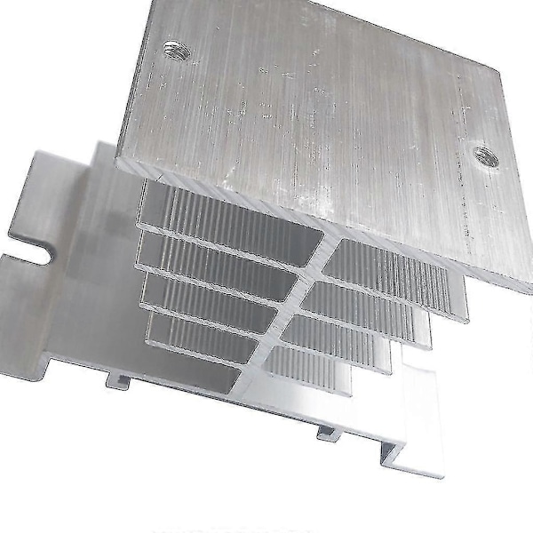 Aluminium SSR Enfas Solid State Relä 10a-40a Kylbas 80x50x50mm