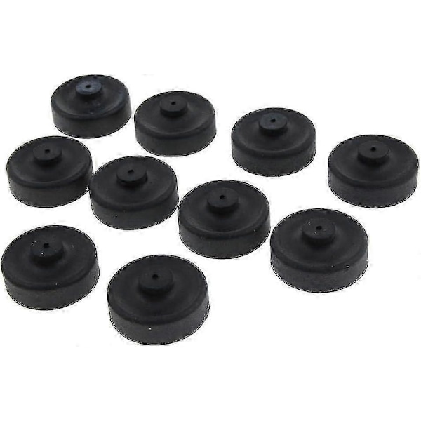 10st Gummi Kopp Delar Membran Luftpump För Akvarium Fiskepump Ersättning, Svart, 2