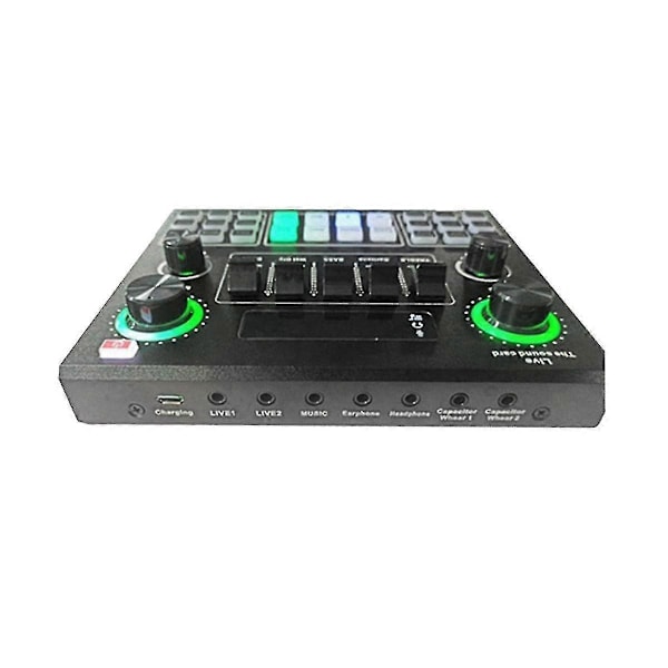 V9 Bluetooth -äänikortti USB-kuulokemikrofoni Web-radio Reaaliaikainen äänikortti Lauluäänikortti puhelimelle Com