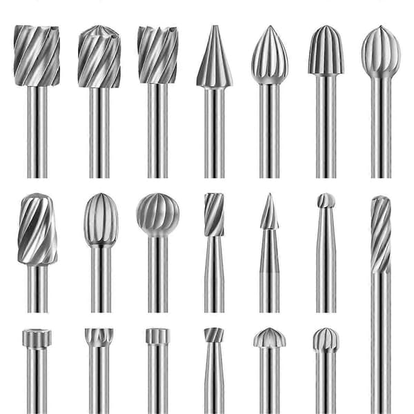 Gravyrfräs Carving Bits, 20 st Roterande Verktygstillbehör