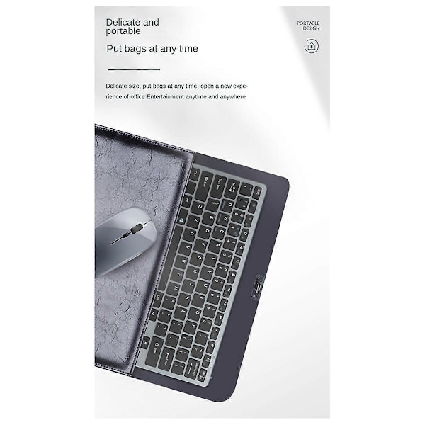Trådlöst tangentbord och mus-kit för IOS/Android/Windows Silver