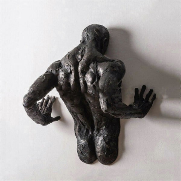 Abstrakta Skulpturer 3D Väggfigur Heminredning D