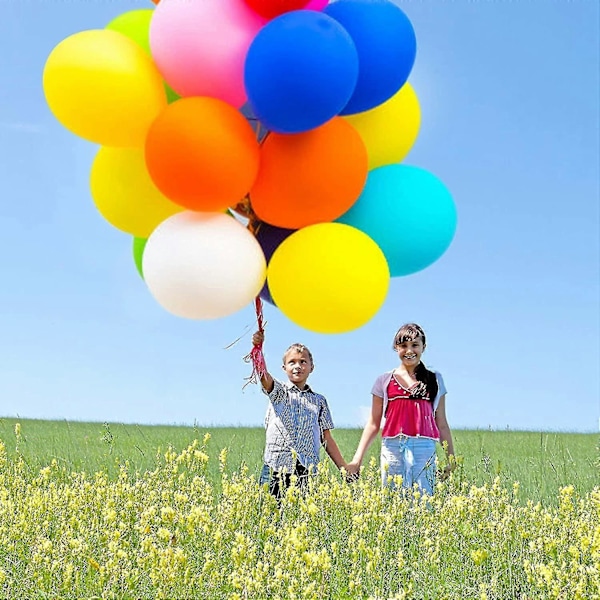 Jätte Uppblåsbar Ballong, 15 Stycken Stor Flerfärgad Ballong 100cm, Latex 39