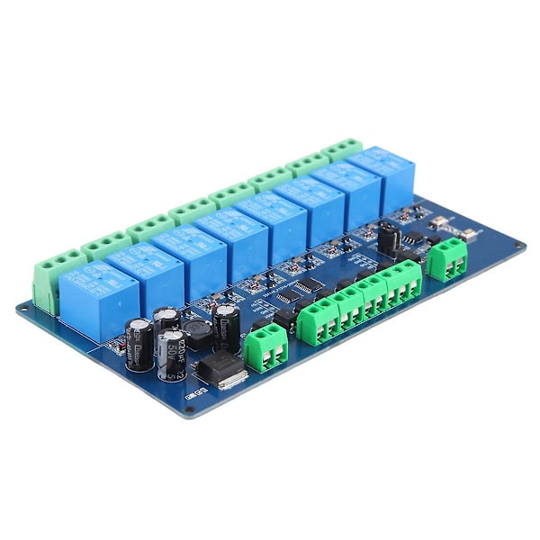 Modbus-Rtu 8-kanals Relämodul Modbus RTU 8 Switch Input RS485 Kommunikation TTL