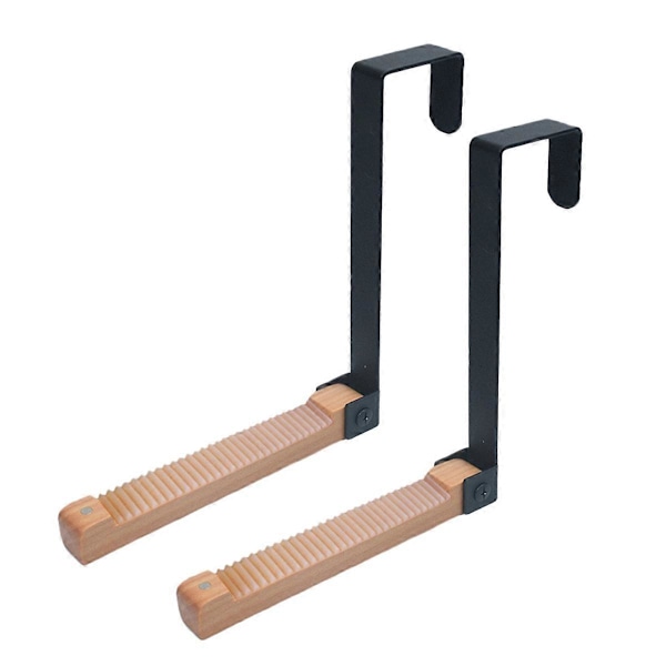 2-pack Torkställning för dörr, hopfällbar dörrhängare svart