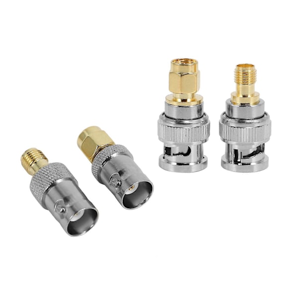 4 st BNC till SMA Typ Hane Hona RF-kontakt Adapter Testomvandlare