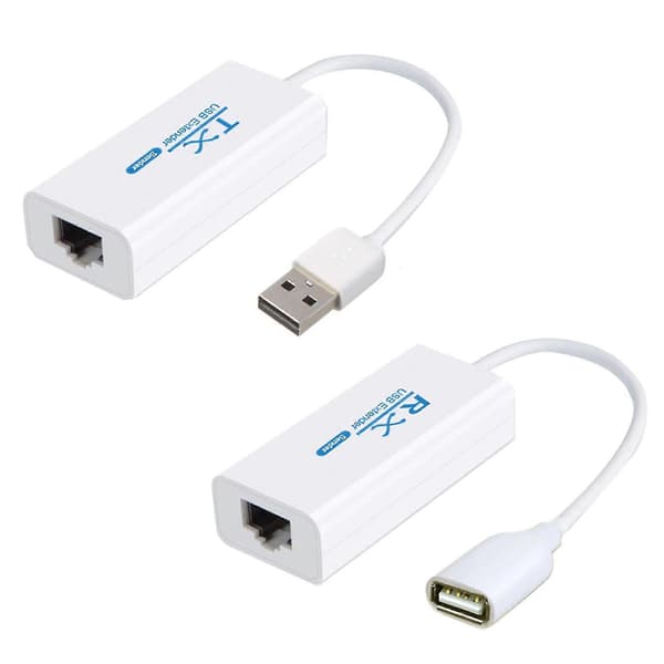 Usb-forlænger til Rj45-stik Usb 2.0 til Rj45 Etet Lan-forlængeradapter
