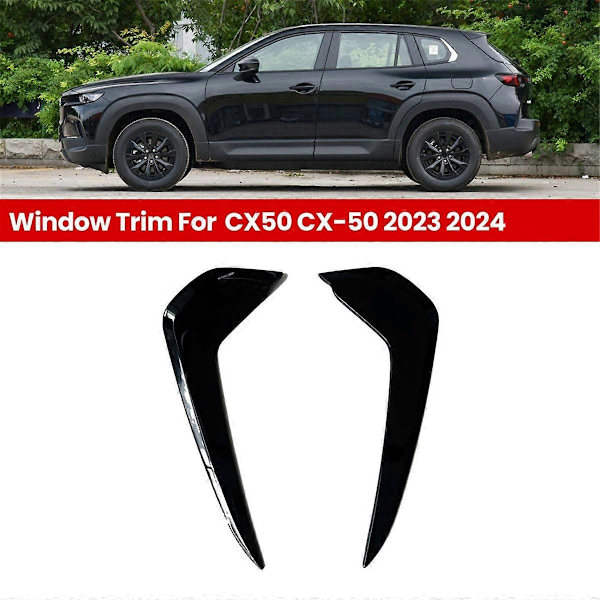 För CX50 -50 2023 2024 Fönsterlist Modifierad Blank Svart