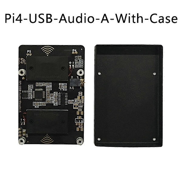 USB-äänikorttimoduuli HAT kotelolla 4B:lle