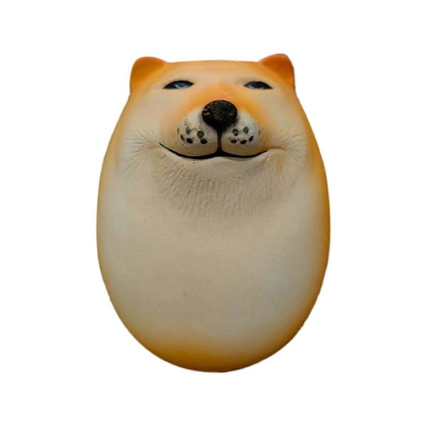 Shiba Inu Realistisk Æggeform Skrivebordsindretning Hund & Æg Union Dekorationer