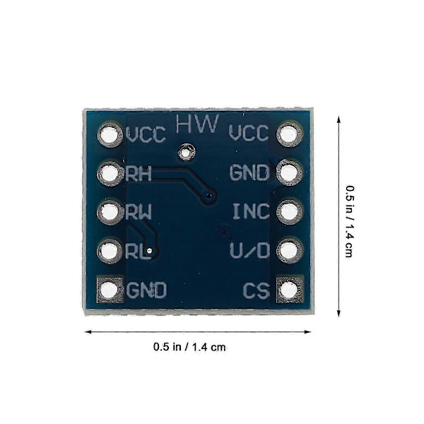 2st X9C104 Digital Potentiometermodul 5V Justera Bryggbalansanordning