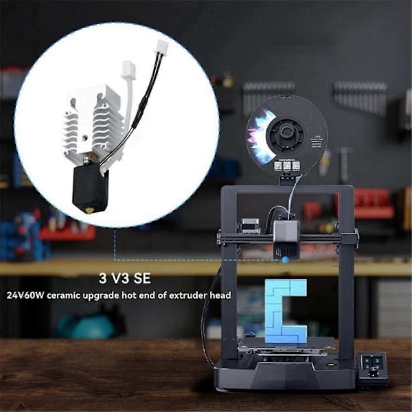 Hot End Kit för 3 V3 SE 3D-skrivare Värmeblocksats