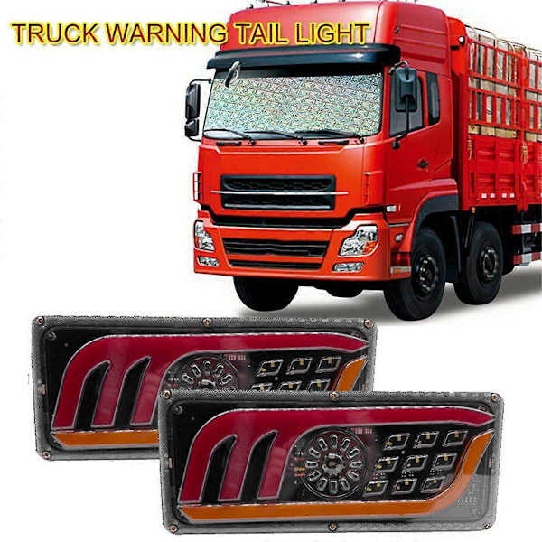 2 ST LED Lastbils Bakljus Blinkers Bakre Bromsljus 46cm
