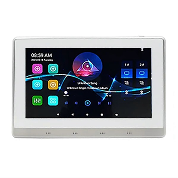 7 Tum Android 11 Musikförstärkare Ljudsystem 8 X 30W Vit