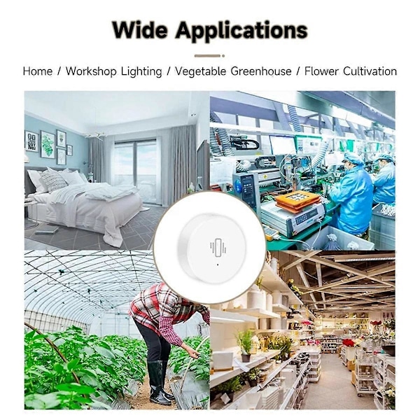 Tuya ZigBee Smart Vibrationssensor Realtidsövervakning Fönsterlarm
