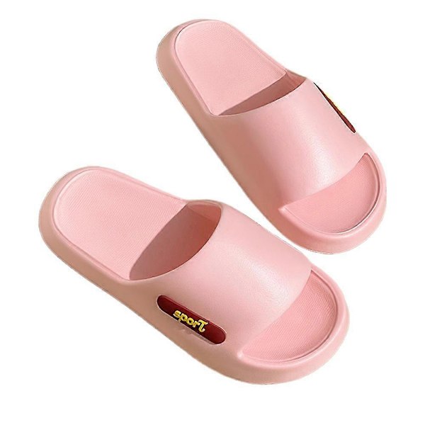 Sommar Plattform Moln Tofflor Kvinnor Lättvikt Enfärgad Mjuk Sula Pink 40