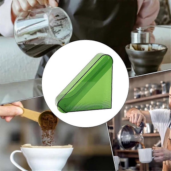 Kaffefilterpappershållare med V01 Kaffefilterpapper Svart