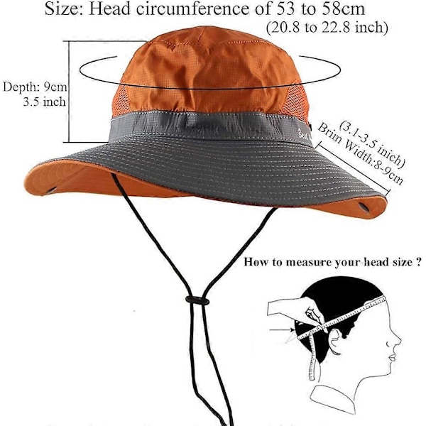 Dame Hestehale Safari Solhat Bred Skygge UV Beskyttelse Udendørs Spandhat Foldbar Strand Sommer Fiskehat - Pink & Lilla