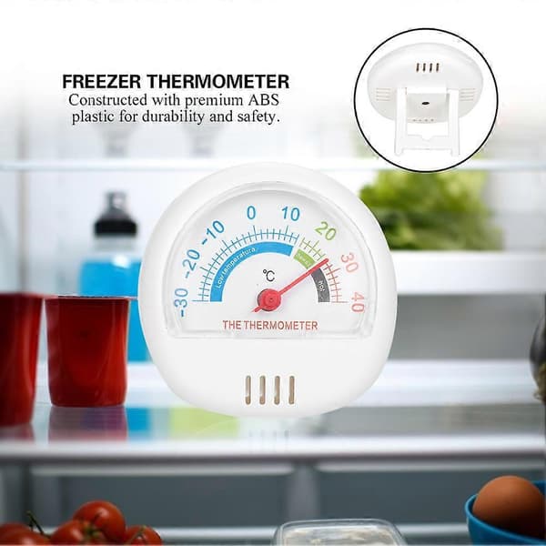 Køleskabsfryser Termometer Stort Ur Termometer (Mekanisk Hvid)