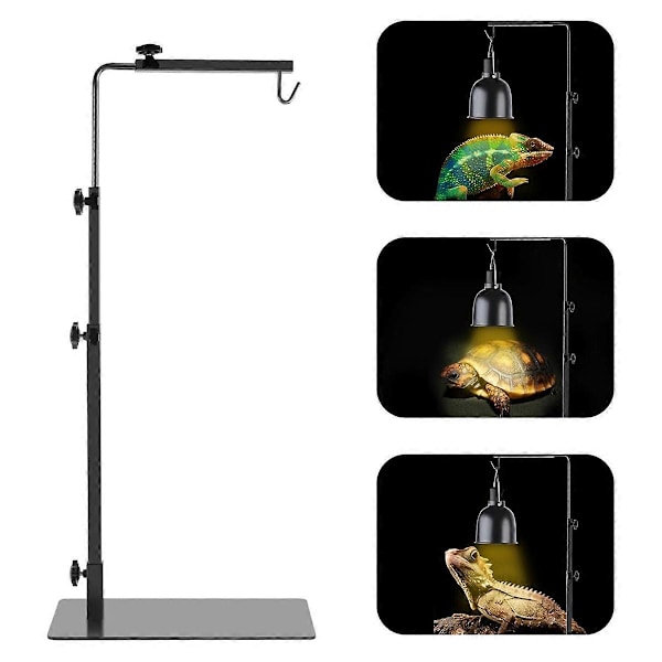 Reptil Lampestand, Justerbar 35-81 cm Varmelampestand