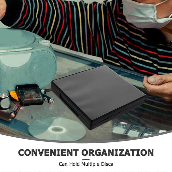 Akryl CD Boks CD Holder Bærbar Disk Opbevaringsorganisator DVD Boks Opbevaring Disk Etui