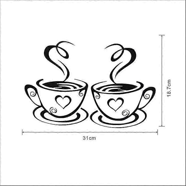 Cafe Tea Stickers S Konst Vinyl Dekal Kit Restnt Pub R2st