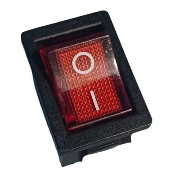 30 st KCD1 Båtvippströmbrytare 6A/250V 10A/125V AC med rött ljus Strömbrytare 4Pin på Av