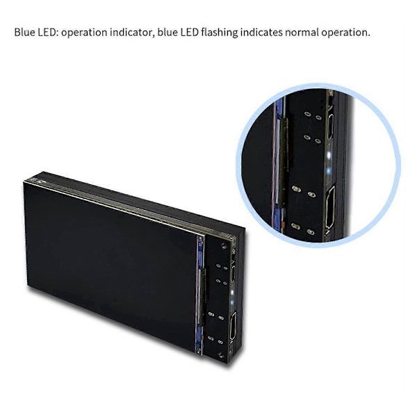 5,5-tums Display Mobil Power 1080P Inbyggt 8000mAh Litiumbatteri