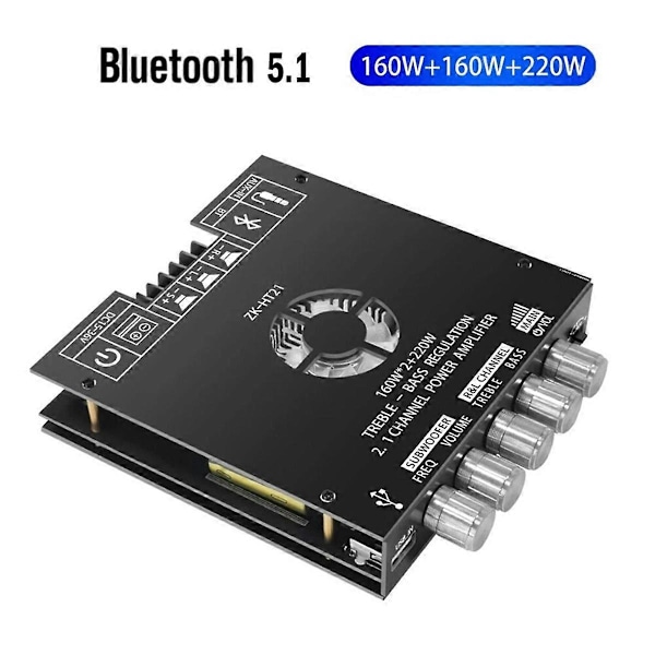ZK-HT21 2.1 Kanal TDA7498E Bluetooth Digital Effektforstærker Modul