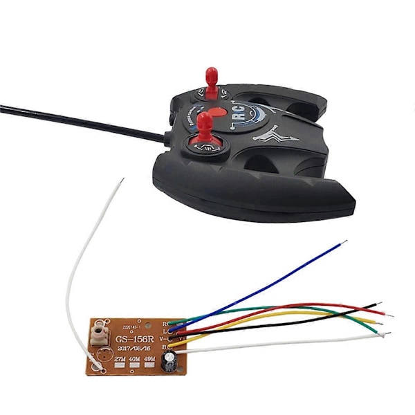 857 27MHz Krets 4CH RC Fjärrkontroll PCB Sändare och Mottagare