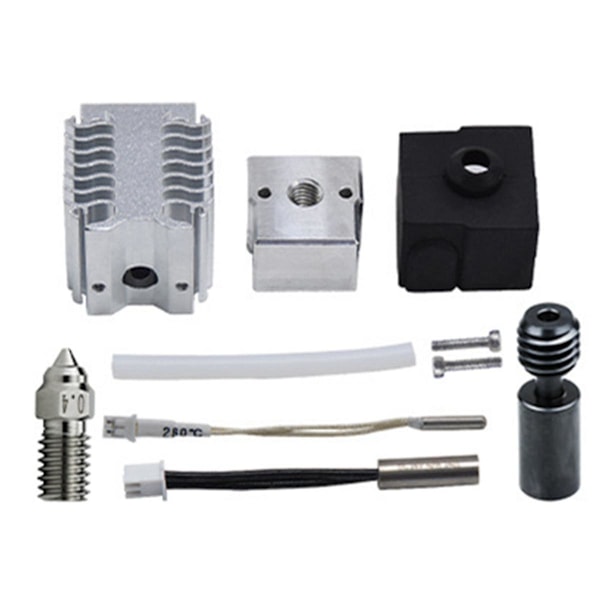 For -V3 SE Hotend Dyse Kit Nano Throat 0.4mm Dyse 24V 40W Varmeblok Ekstruder Hotend Kit 3D