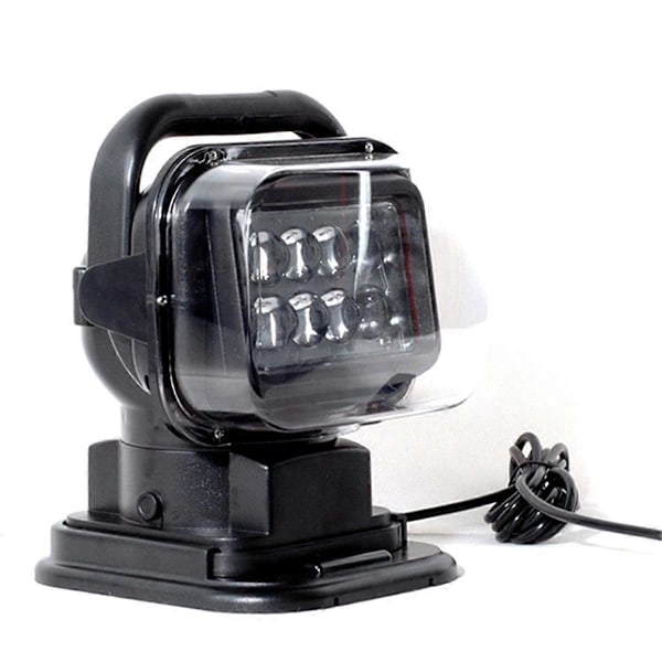 Båtstrålkastare 50W Fjärrkontroll Spotlight med Magnetisk Fjärrkontroll för Lastbil UTV SUV Marinbåt Bil