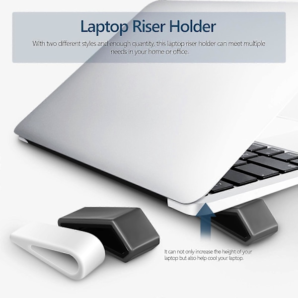4 st Universal Laptopställ Laptop Riser Hållare Ventilerat Ställ för Notebook Dator Tangentbord