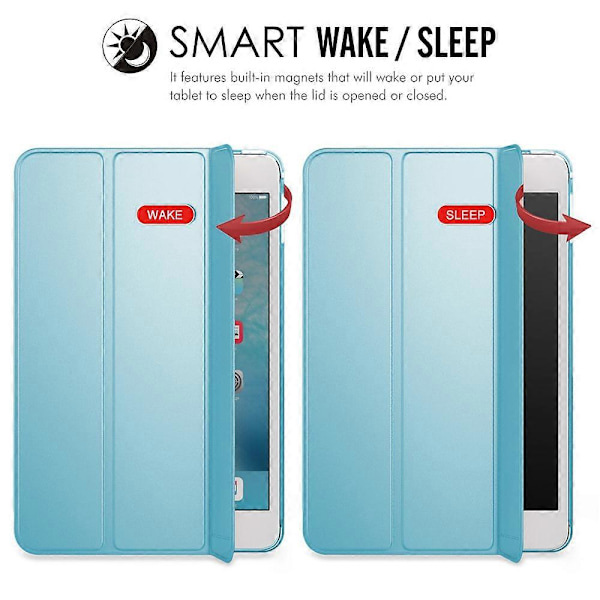 Kompatibel med Ipad Mini 4 - Slankt, let Smart Shell Stand Cover Passer 7,9 Tommer - Blå