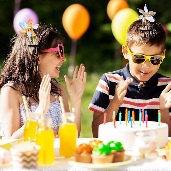 20 st Vädermölla Hårspännen Snurra Hårspänne Paljett Hårspännen Party Hårnålar Håraccessoarer För Kvinnor Flickor