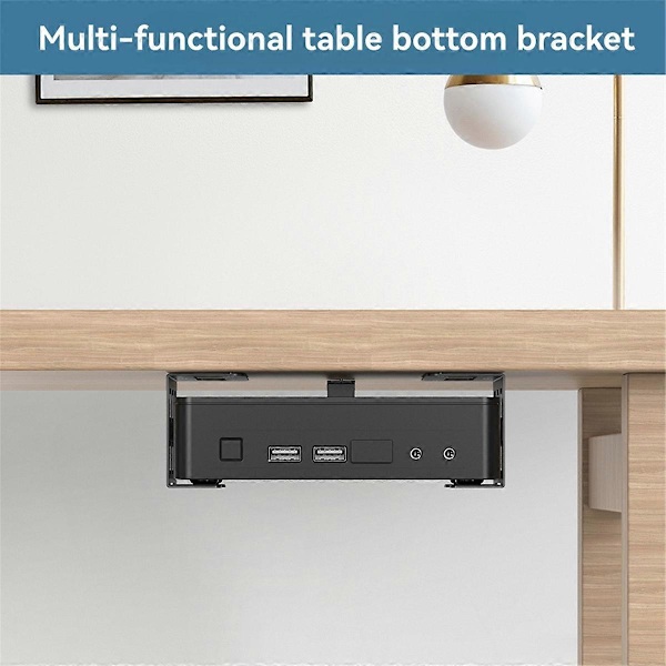 Enkel Installation Under Skrivbord och Väggmonterad Hyllhållare