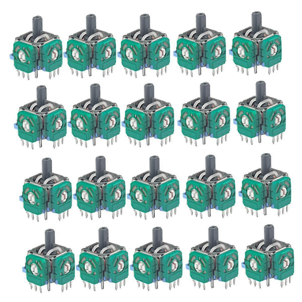 20 st 3D Analog Joystick Tumgrepp för Switch Pro Spelkontroll