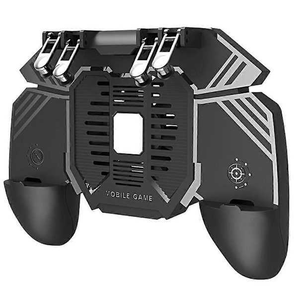 Triggers 6 Fingrar Mobilspelskontroll Shooter Trigger Kylfläkt Powerbank Speljoystick 3 I 1-4000mAh-