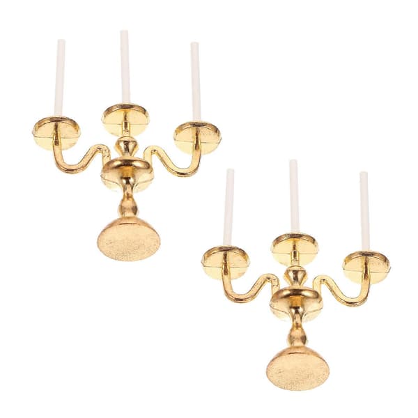 2 stk. Mini Lysestake Koniske Lys Holder Mini Lyslampe Dekor Lysestake Skrivebords Ornament