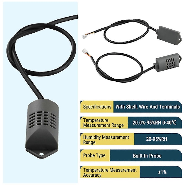 Sensormodul för AM1001 2001 med hölje, kablar och 2,54 mm terminaler
