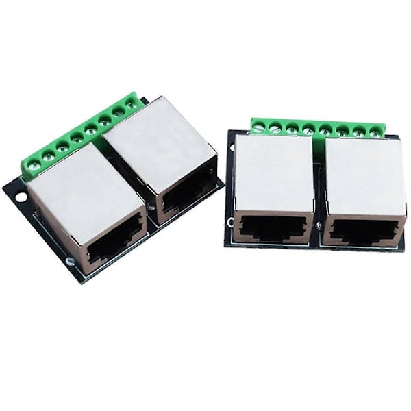 4 st RJ45 Ethernet Dubbel Hona Terminal Breakout Board