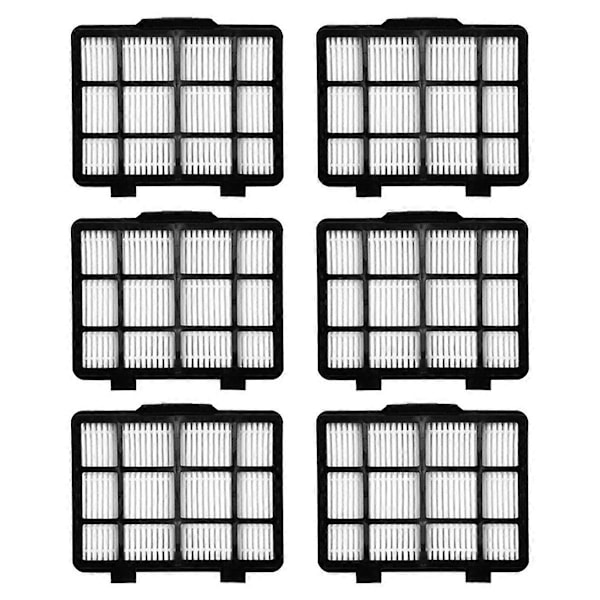 6-pack HEPA-filter Ersättningsset för NEN180 NEN186BL Påslös Cylinderdammsugare