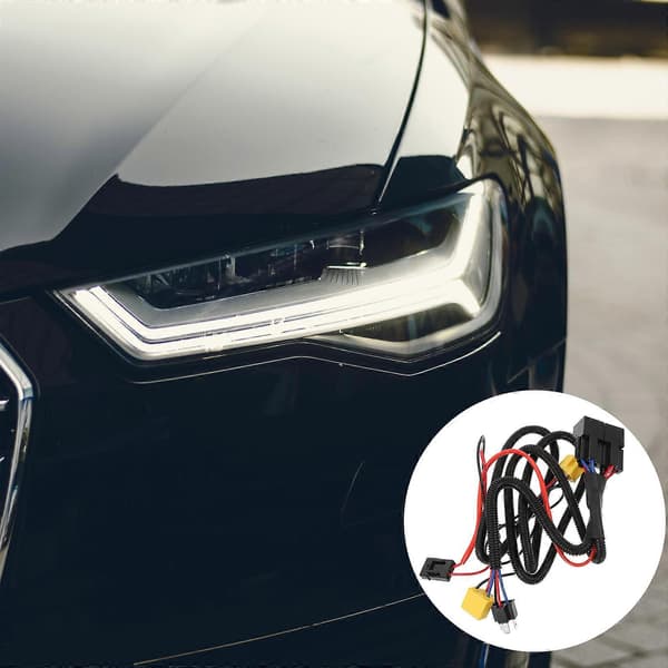 H4 Halogen Ledningsnet Bil Forlygte LED Lysstyrke Booster Ledningsnet Kit