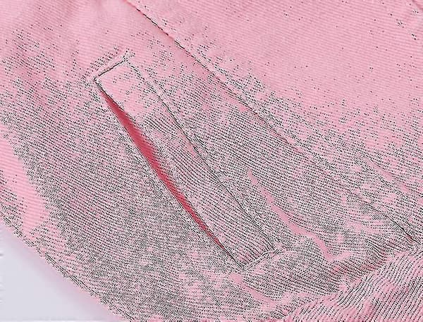Denimjakke for kvinner PINK XL