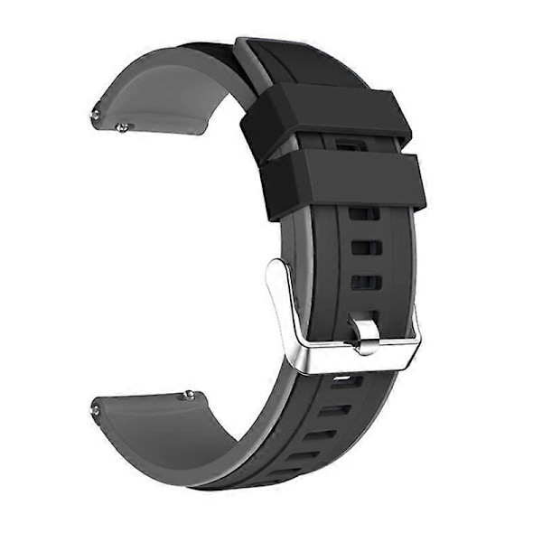 20/22mm Ridsefast Vandtæt Urrem Silikone Urrem Armbånd Udskiftning Kompatibel med HUAWEI GT2 Grey 22 mm