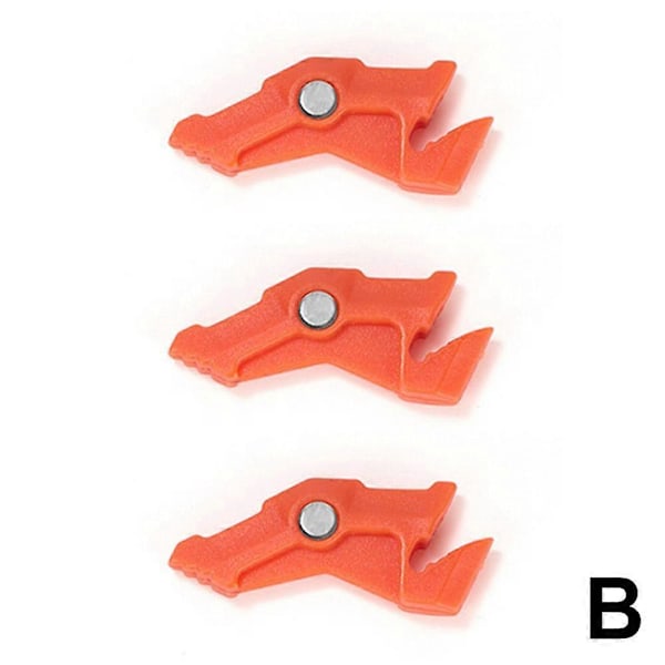 Utomhusspis Gastank Bas Stativ Fällbart Gastank Stabiliseringsfäste Orange 3pcs