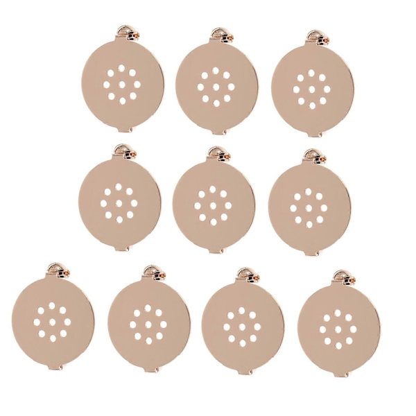 10 st Klar Bricka Broschnålar Hantverk Bröstnål Ornament Tomma Nålar Broschtillbehör
