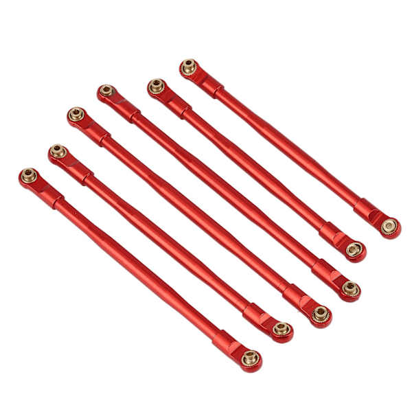 6 st Metalllänk Stång Koppling Dragstång Set för AXIAL RBX10 Ryft 1/10 RC Crawler Uppgraderingsdelar Tillbehör
